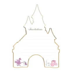 Set De 8 Invitations Princesse