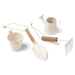 Set De 4 Pi Ces Du Jardinier Metal Et Bois