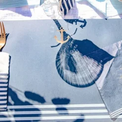 Set De Table Ancre Mariniere X 10 Pi Ces