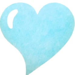 Set De Table Jetable Coeur Bleu Ciel X 50 Pi Ces
