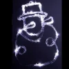 Silhouette Bonhomme De Neige Lumineux Acrylique 16 Led