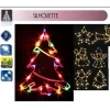 Silhouette De Noel Lumineuse Pour F Netre Avec 35 Lampes