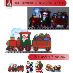 Silhouette Lumineuse Noel Pour Fenetre 20 Led