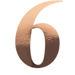 Sticker Chiffre 6 Rose Gold