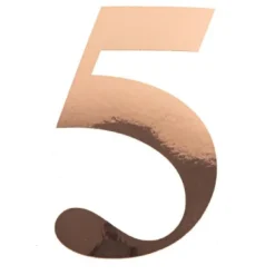 Sticker Chiffre 5 Rose Gold
