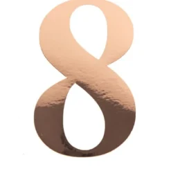 Sticker Chiffre 8 Rose Gold