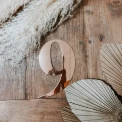 Sticker Chiffre 9 Rose Gold