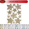 Sticker De Noel Etoiles Flocons Pour Vitrine