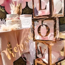 Sticker Love Rose Gold 15Cm