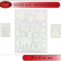 Sticker Noel Phosphorescent 29X41Cm