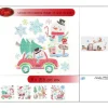 Stickers De Noel Multicolore Avec Relief