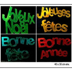 Stickers Murale Effet Miroir Noel