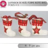 Suspension Botte De Noel Avec Toile X 3 Pi Ces