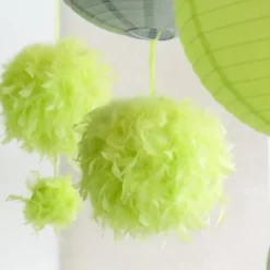 Suspension Boule Plume 10 Cm