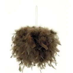 Suspension Boule Plume 10 Cm