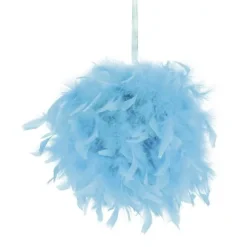 Suspension Boule Plume 10 Cm