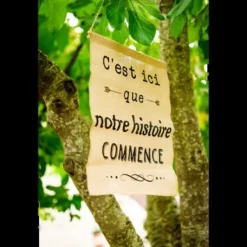 Suspension Jute C'Est Ici Que Notre Histoire Commence