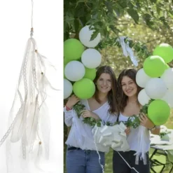 Suspension Mariage Plume Blanche