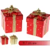 Suspension Sapin De Noel Forme Paquet Cadeau X 2 Pi Ces