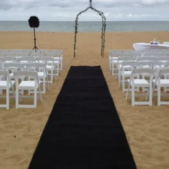 Tapis D'Eglise Mariage Noir 15 M Tres