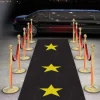Tapis D'Eglise Noir Etoiles Or 5 M Tres