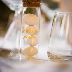 Tube A Essai Bapt Me En Verre Or 10Cm