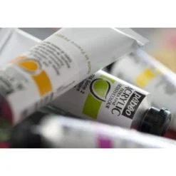 Tube De Peinture Acrylique 200Ml Pastel Rouge Primaire