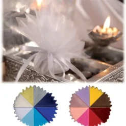 Tulle Voile Festonn Nacr Noire X25