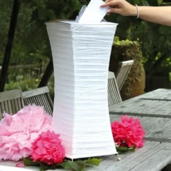 Urne Blanche Mariage Elegance