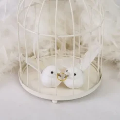 Urne Cage Oiseau Coeur