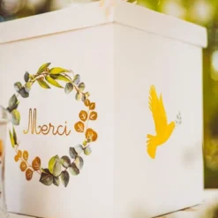 Urne Communion Merci Eucalyptus