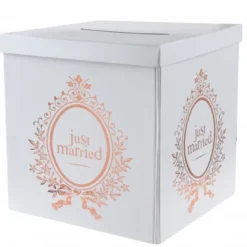 Urne Mariage Just Married Rose Gold