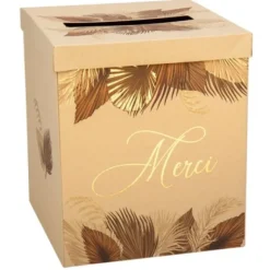 Urne Mariage Merci Palmier