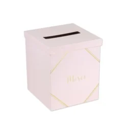 Urne Mariage Merci Rose Et Or