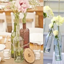 Vase Bouteille Carr E 15Cm