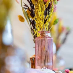 Vase En Verre Heloise Vieux Rose