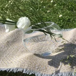 Vase En Verre Ovale 13Cm