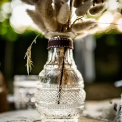 Vase En Verre Rond A L'Ancienne