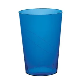 Verre A Bi Re En Plastique Rigide Bleu Marine Transparent X 50 Pi Ces