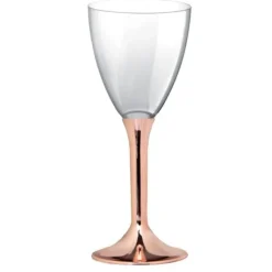 Verre A Vin Plastique Rose Gold Chrome X 20 Pi Ces