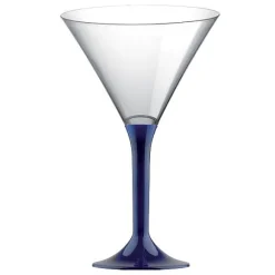 Verre Cocktail En Plastique Bleu Marine X 20 Pi Ces