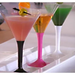 Verre Cocktail En Plastique Nacre Blanc X 20 Pi Ces