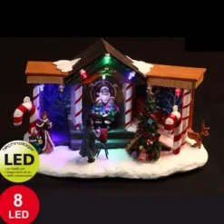 Village De Noel Anim Vitrine Du P Re Noel