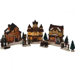Village De Noel Lumineux Pas Cher X 3 Pi Ces