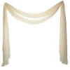 Voile Ou Tenture Mariage Pour Arche De C R Monie Cr Me 2M X 6.2M